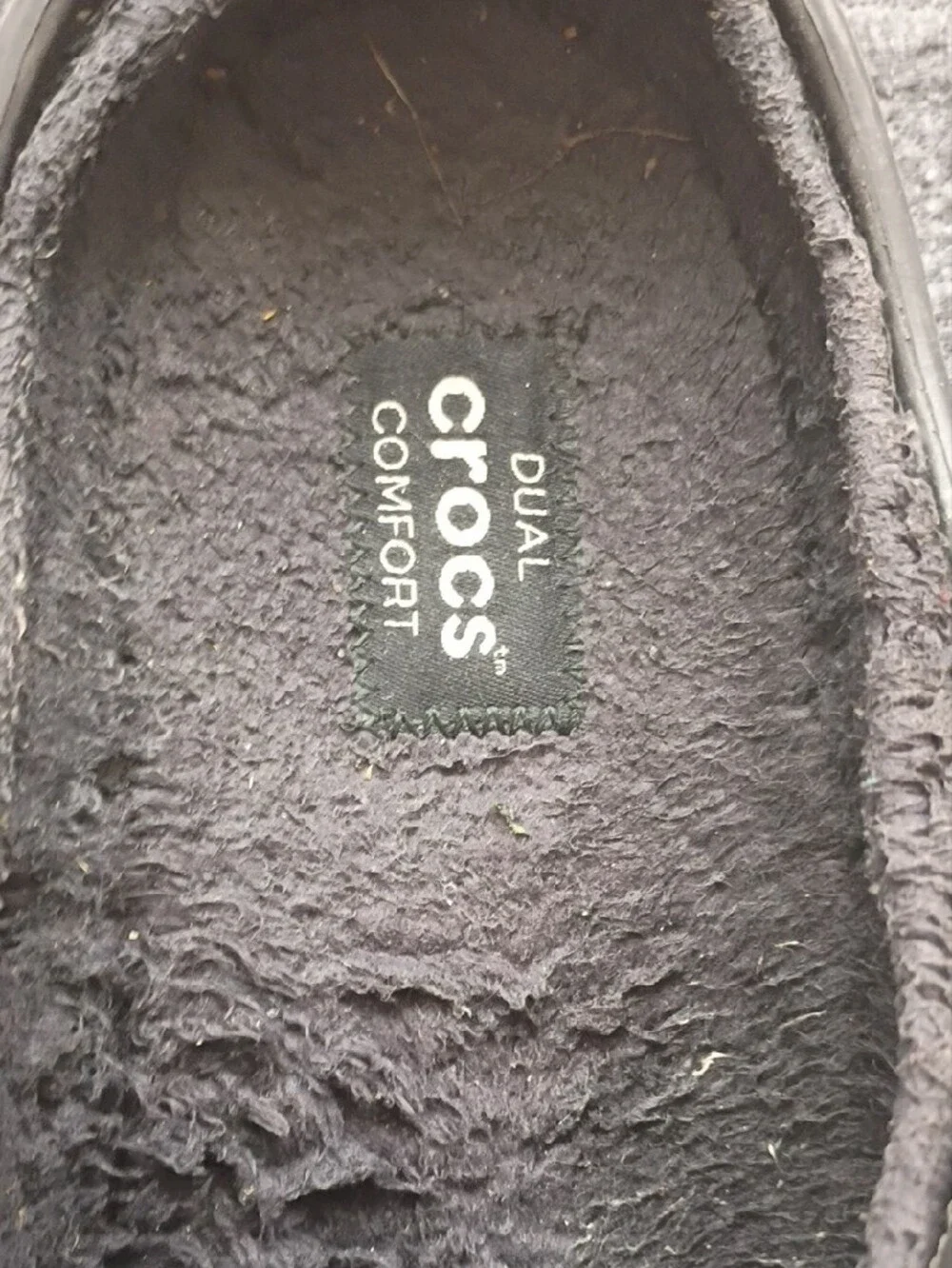 CROCS Kids Classic Lined Clogs in Gray With Fur